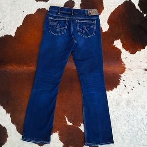 Silver Mid Rise Jeans